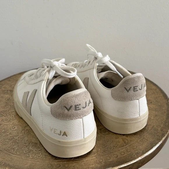 Veja Campo Leather Sneakers Extra White Almond - Picture 6 of 8
